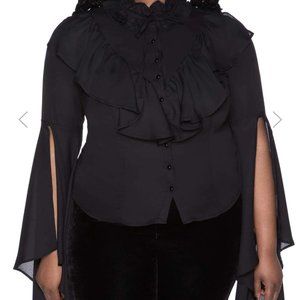 Moon Shrine Ruffle Shirt (Plus)